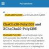 ChaCha20-Poly1305 and XChaCha20-Poly1305 — PyCryptodome 3.210b0 documentat